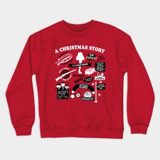 Christmas Story Quotes Crewneck Sweatshirt